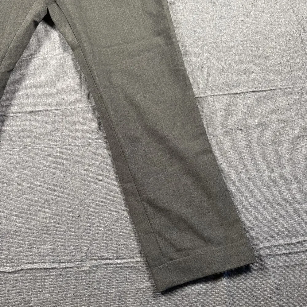 Suitsupply Brescia Mens Pure Wool Dress Pants Dark Green 38 Regular 38x27